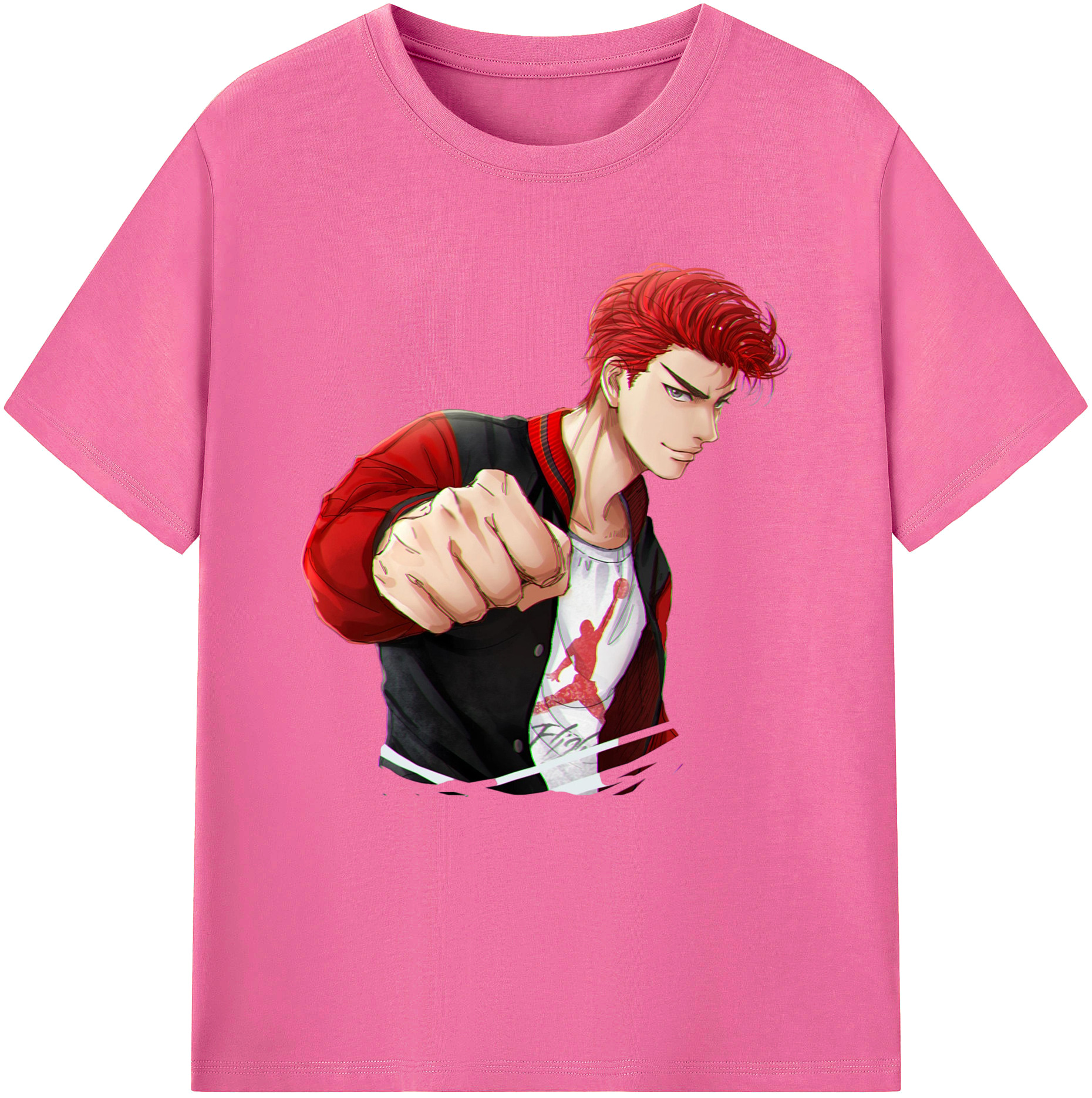 （画像用） SLAM DUNK／スラムダンク レディースカジュアルプリントTシャツ（綿100％）